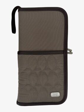 LUG Canter Collection Travel Wristlet Organizer Wallet - Brown